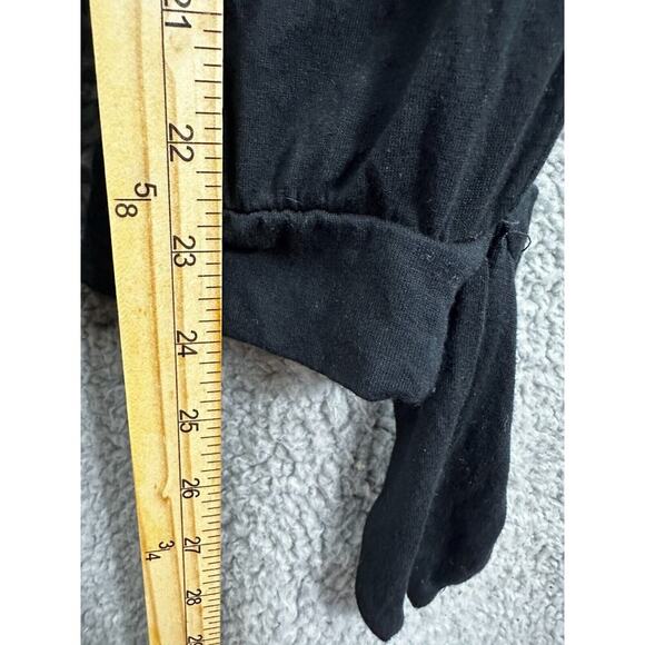 LOFT Jumpsuit Womens Small Black Sleeveless Pockets Stretch Beach Cover Up Boho - Picture 7 of 9